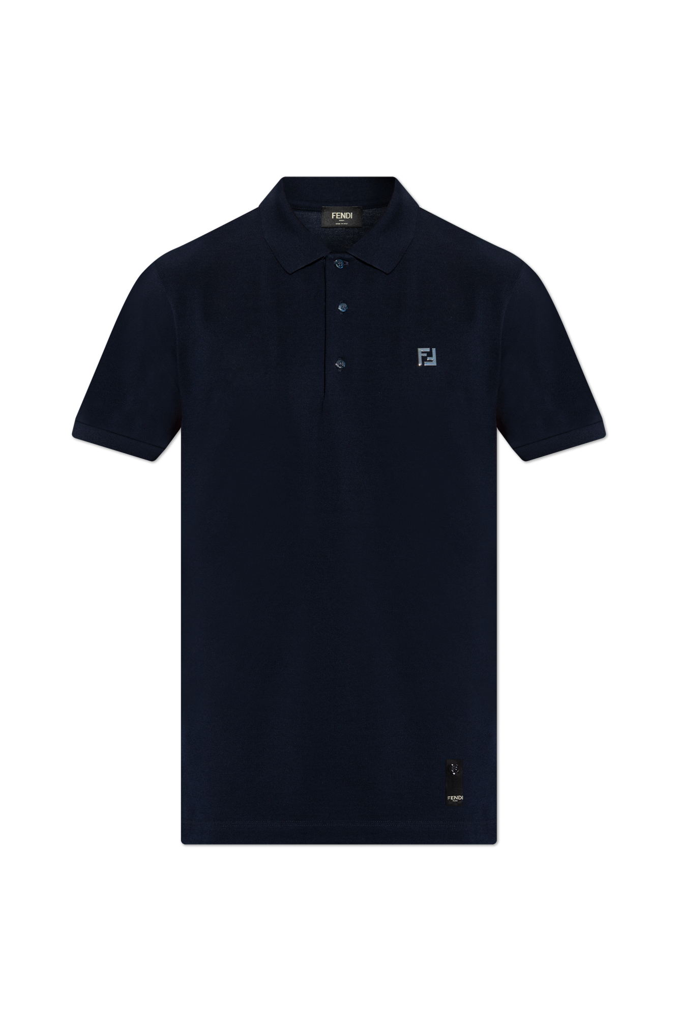 Fendi Polo with logo-shaped appliqué | Men's | Vitkac